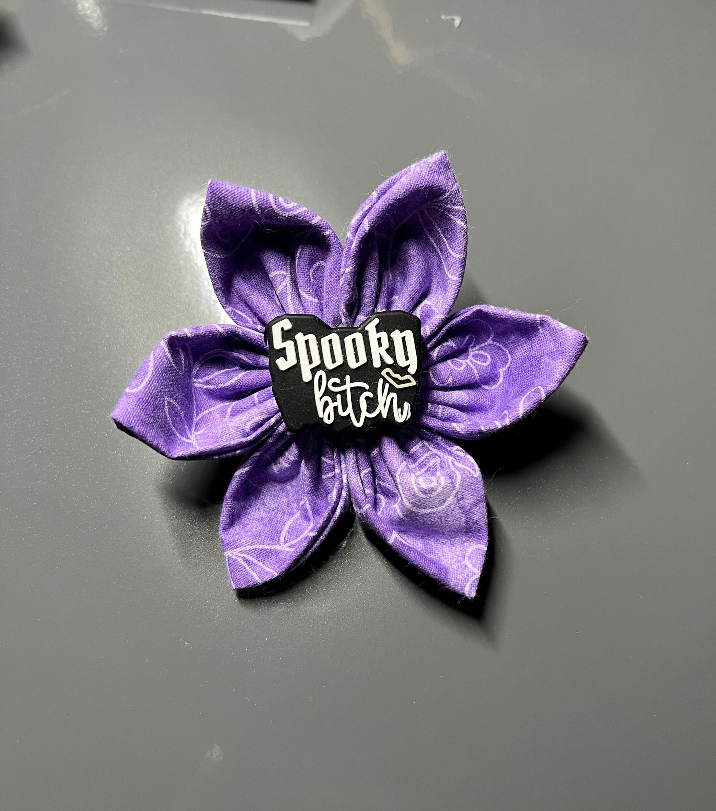 Spooky B*tch - Purple 4” Hair bow