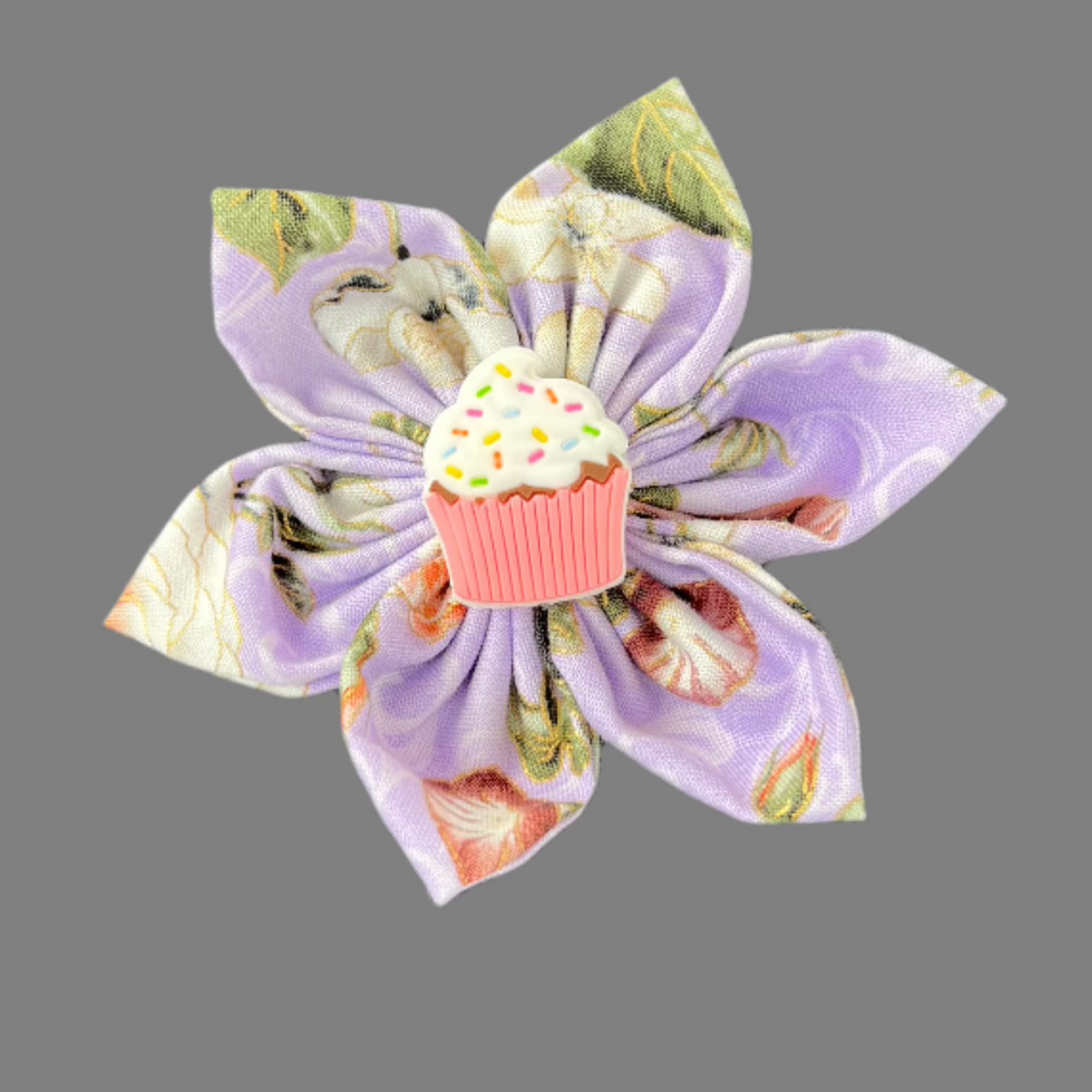 Cupcake - Lilac 4" Floral Hair Bow