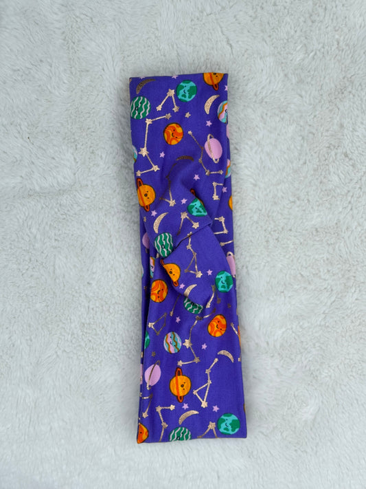 Purple planets headband