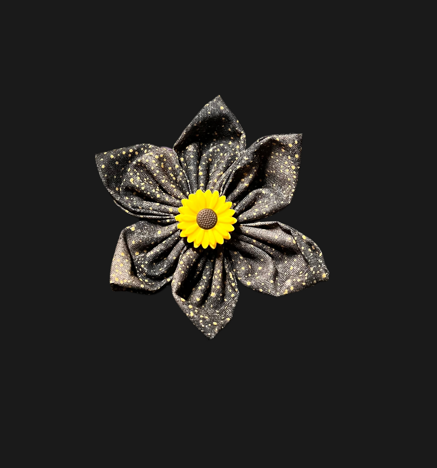 Sunflower center 4” Hair bow