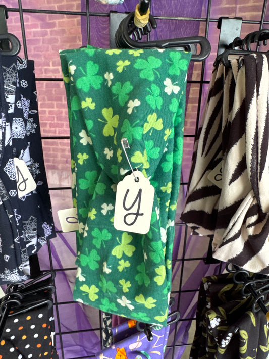 Green clover headband